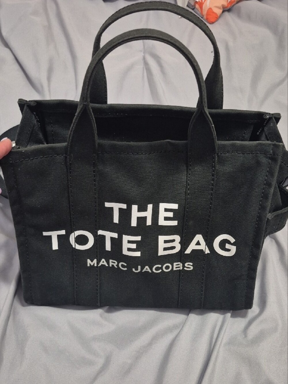 Marc Jacobs Black Canvas 'The Tote Bag' Shoulder Tote